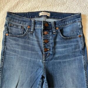 Madewell 10" High-Rise Skinny Jeans Size 2